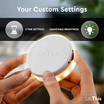 LitThis Under Bed Lights Motion Sensor Patented 360° Motion Activated Night Light for Under Bed Light. – No Installation, Easily positioned, dimmable, auto on/Off.