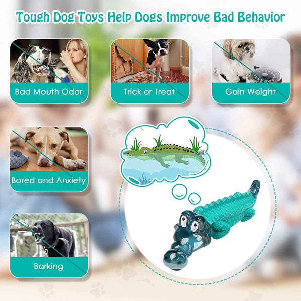 jeefome dog chew toys for aggressive chewers, tough and indestructible for medium, small, and large breeds