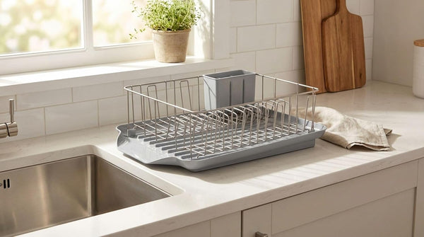 Farberware Classic 3-Piece Dish Drying Rack Set for Kitchen Counter
