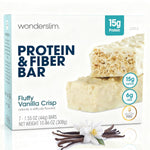 Wonderslim High Fiber Protein Bars Variety Pack 15g Protein 8g Fiber Low Sugar Low Carb
