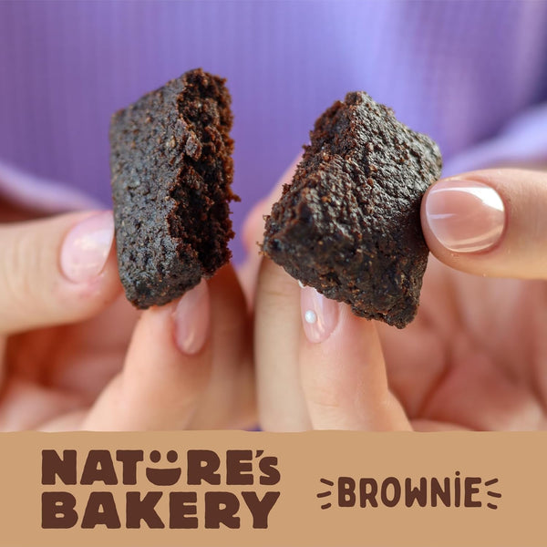 Nature's Bakery Double Chocolate Brownie Bars, Whole Grains, Dates, and Cocoa, Plant Based, Dairy-Free Snack Bars
