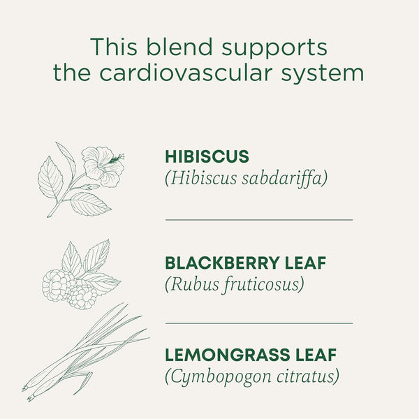 Organic Hibiscus Tea - 16 Tea Bags - Kosher, Non-GMO, Caffeine-Free, Compostable