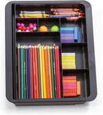 Adjustable drawer organizer tray for office and home use