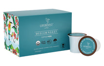 Lifeboost Medium Roast Low Acid Coffee K Cups - Single Origin Organic Coffee Pods