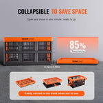 45L Collapsible Milk Crates 3 Packs for Storage and Organization