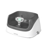 Ingenuity SmartClean Toddler Booster Seat for Kitchen Chair with Lightweight Design, 3-Point Harness Strap, Slate Color