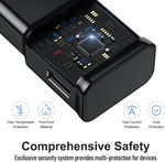 Samsung Galaxy S10/S9/S8 2Pack Adaptive Android Phone Charger with USB Type C Fast Charging Cable
