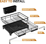 Expandable Dish Drying Rack for Kitchen Counter