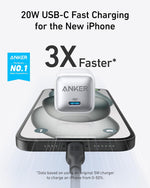 Anker 20W USB C Charger Block for iPhone and Galaxy