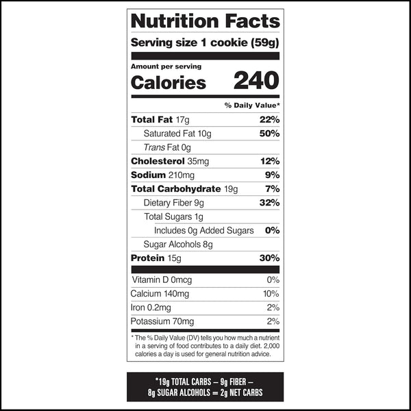 Quest Nutrition Chocolate Chip Protein Cookies, 15g Protein, 12 Count