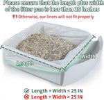 anwa 40-count heavy-duty extra thick cat litter box liners for automatic and robot litter boxes