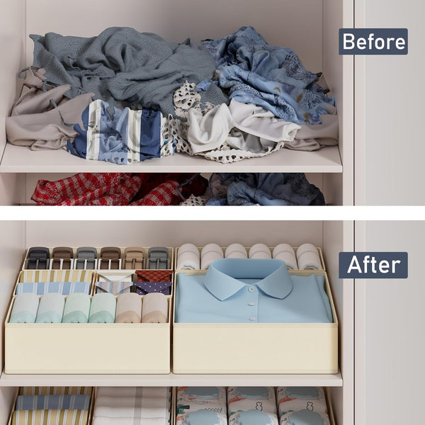 18-pack drawer organizer for nursery and bedroom storage