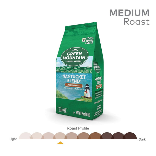 Green Mountain Coffee Roasters Nantucket Blend Fair Trade Certified Ground Coffee 12oz Medium Roast