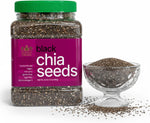 Golden Crown Black Chia Seeds- Gluten-Free Superfood | Rich in Omega-3 & Fiber | Keto Friendly Chia Seeds | Perfect For Chia Pudding, Smoothies, Salads, Baking & More, 24 Oz (1.5 Lb)