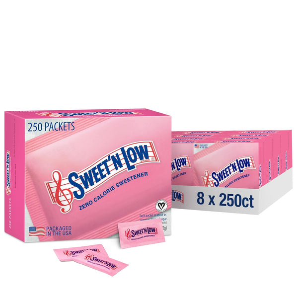 Sweet'N Low Zero Calorie Sweetener Packets, 400 Ct, Kosher & Gluten Free, Low Glycemic Index