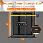 Large Utensil Drawer Organizer Expandable Silverware Organizer for Kitchen Drawer Adjustable Cooking Utensil Holder
