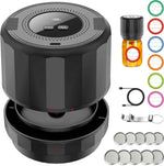 M11 Electric Vacuum Sealer Kit for Wide and Regular Mason Jars with Black Vacuum Sealing Machine and Food Storage Lids