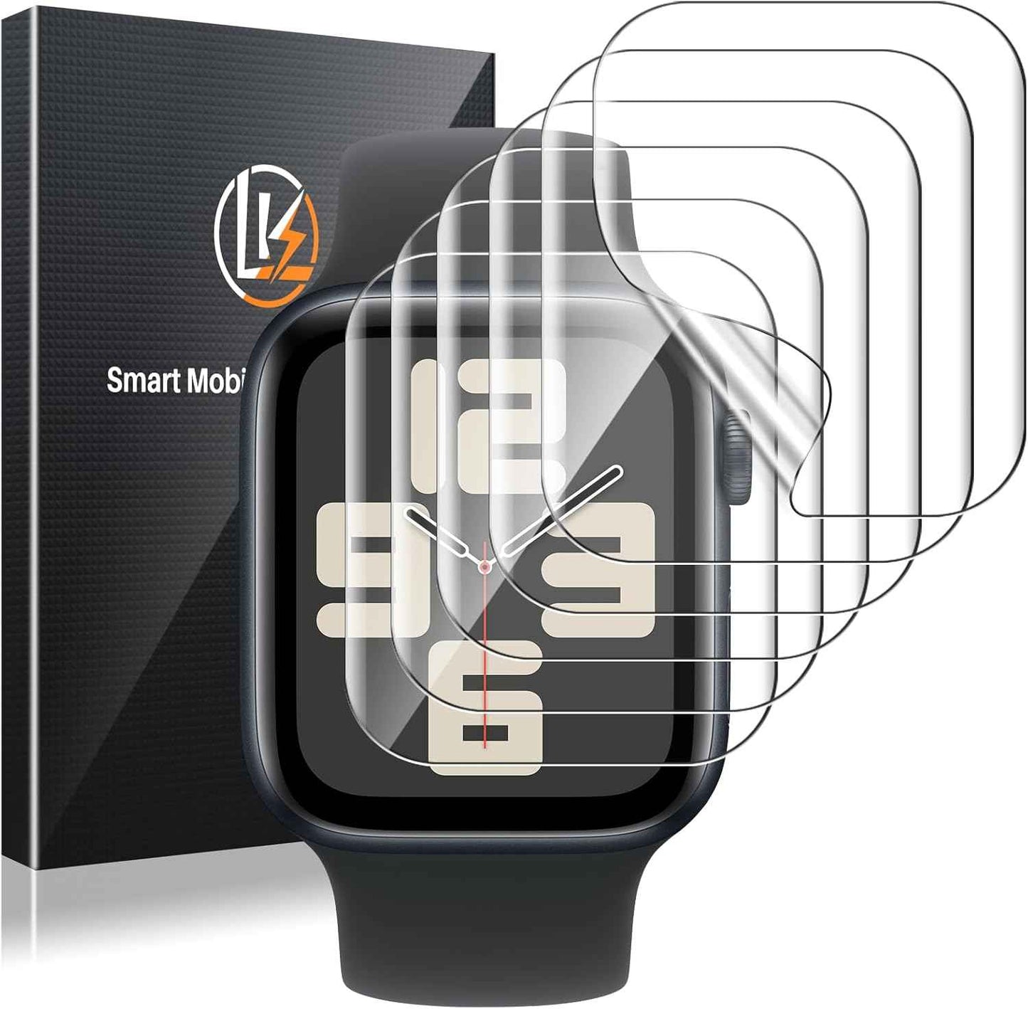 LK 6 Pack for Apple Watch Series 11/ Series 10 Screen Protector 42mm - Anti-Scratch, Self-Healing Soft TPU Screen Protector for Apple Watch 42mm, Bubble Free, HD Transparent, Touch Sensitive