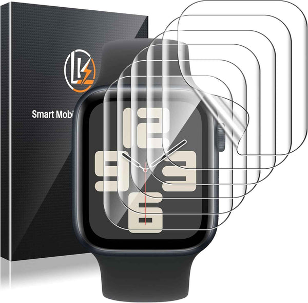 LK 6 Pack for Apple Watch Series 11/ Series 10 Screen Protector 42mm - Anti-Scratch, Self-Healing Soft TPU Screen Protector for Apple Watch 42mm, Bubble Free, HD Transparent, Touch Sensitive