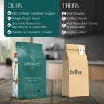 Lifeboost Coffee Ground Medium Roast - Low Acid, USDA Organic, Non-GMO, Third Party Tested