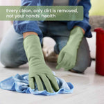 Reusable Rubber Dishwashing Gloves, 4 Pairs Kitchen Gloves for Washing Dishes and Cleaning, Non-Slip Grip, Flocked Lining, Perfect for Women and Men