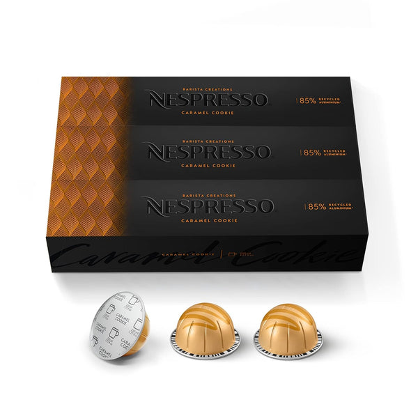 Nespresso Capsules Vertuo Barista Flavored Pack Medium Roast Coffee 30 Count