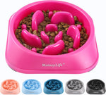 MateeyLife slow feeder dog bowls, 2PCS, anti-choking puzzle dog food bowls, anti-slip interactive feeding slow down eating for medium breeds