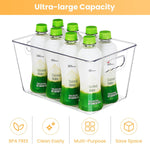 Clear Pantry Organizer Bins for Kitchen and Bathroom Storage