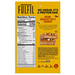 FULFIL Chocolate Peanut Butter Flavored Protein Bar, 12 Count, Gluten Free, 15g Protein