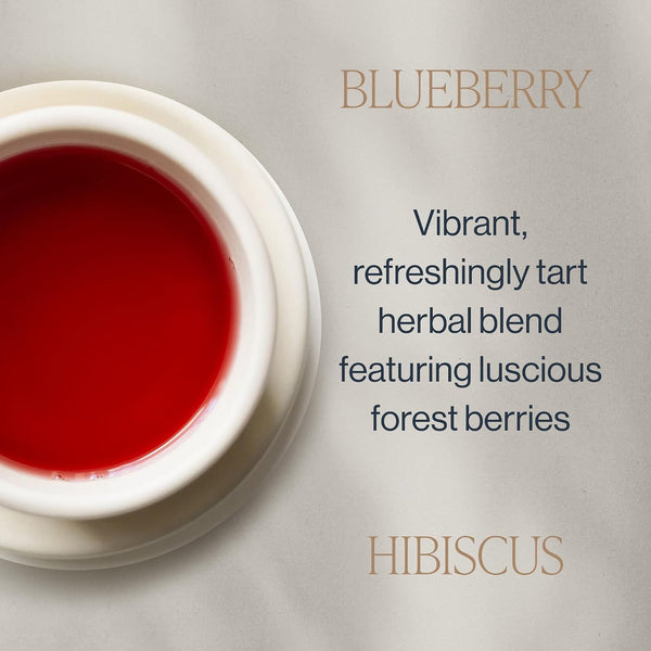 Rishi Tea Blueberry Hibiscus Herbal Tea - Organic Sachet Bags