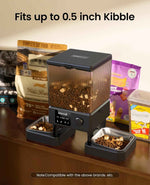 oneisall Automatic Cat Feeder with 5G WiFi, Automatic Cat Food Dispenser for 2 Cats Small Pets, 20 Cups/5L Timed Dry Food Dispenser with APP Control
