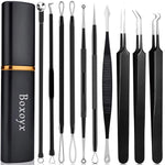boxoyx 10 pcs pimple remover comedone extractor kit with box for quick and easy removal