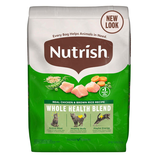 rachael ray nutrish premium natural dry cat food, real chicken & brown rice recipe, 14 pounds