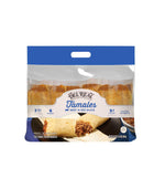 Del Real Foods Beef Tamales – Authentic Hand-Wrapped Corn Masa with Red Chile Sauce, Heat & Serve, Microwave-Ready in Minutes Meals, 24oz Refrigerated