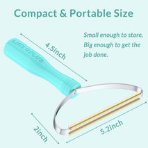 Deep Cleaner Pro Pet Hair Remover-Special Cat Hair Remover Multi Fabric Edge and Carpet Rake Scraper by LINTPLUS-Dog Hair Remover for Rugs,Couch & Pet Towers-Easy to Every Hair!