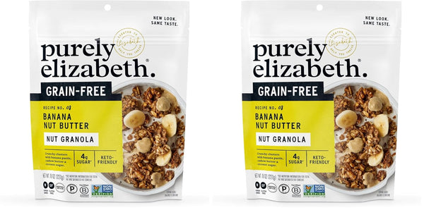 Purely Elizabeth Vanilla Almond Butter Keto Granola with MCT Oil 3 Ct 8oz Bags
