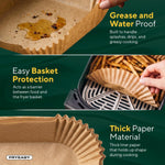 Air Fryer Liners for Ninja DoubleStack SL401 8-10QT: 150pcs Disposable Paper Liners, Compatible with Ninja SL401 and SL201 Double Stack by FryEasy
