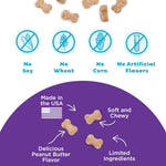 outward hound nina ottosson peanut butter flavor usa made dog treats 7.5oz
