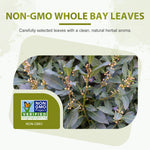 Soeos Whole Dried Bay Leaves, Non-GMO Verified, Laurel Herbs for Cooking and Seasoning, 2oz (57g)