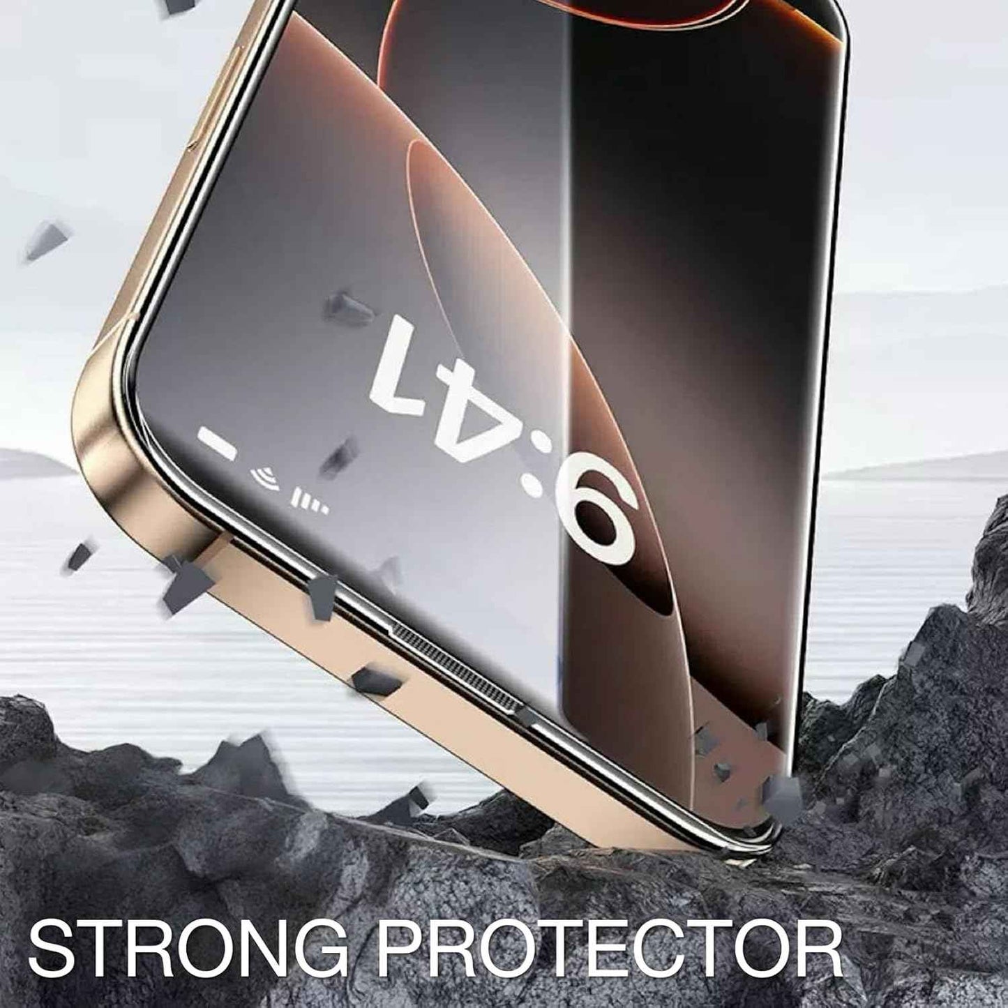 tempered glass screen protector for iPhone 17 with Auto-Alignment Kit, Auto Dust, 9H+ Military Grade Shatterproof, Glass Film, HD Clear, Case Friendly