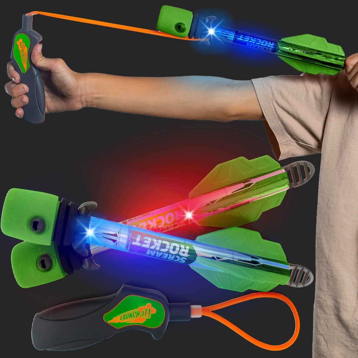 Toy Rocket Launcher for Kids: Outdoor Toys Slingshot Rocket Launchers - Best Gifts for Boys & Girls All Ages - Fun Stocking Stuffers for Kids & Teen Boy Gifts for 8 9 10 11 12+ Year Old Boys Gift Idea
