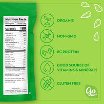 Go Raw Organic Sprouted Pumpkin Seeds, 14 Oz, High-Protein, Gluten-Free, Non-GMO Verified, Vegan, Nut-Free