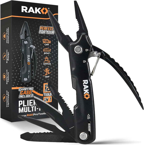RAK Multitool Pen - Multi-Tool Pens, LED Light, Flathead, Phillips Screwdrivers, Level, Ruler, Bottle Opener, and Stylus. Cool Gadgets Gifts for Men, Dad, EDC Pen Tool, Gift-Ready Box, Pack of 2