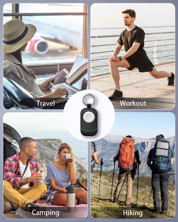 2500mAh Portable Charger for Apple Watch - Magnetic Fast Charging for Apple Watch Charger - Compact iWatch Accessories with Keychain for RV, Camping, Car & Travel Essential