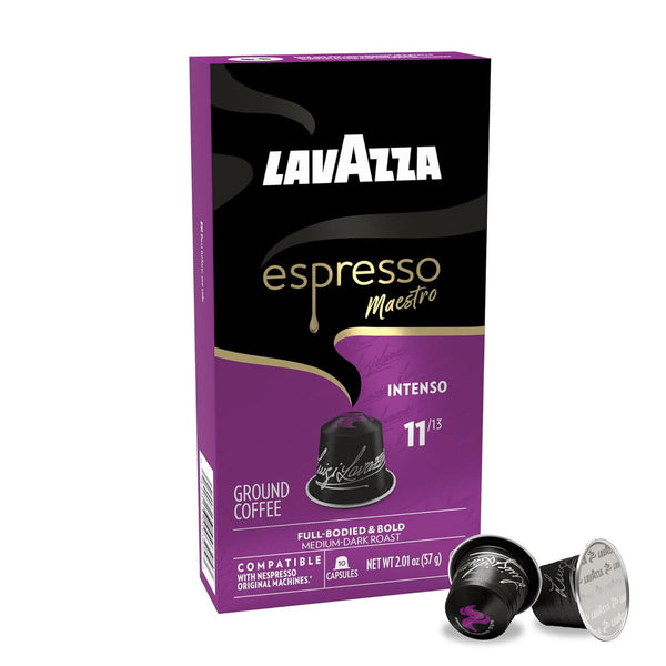 Lavazza Espresso Maestro Intenso Aluminum Capsules for Nespresso Original Machines