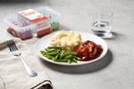 Amazon Kitchen, Turkey Meatloaf with BBQ Sauce, Single Serve Meal, 12.5 Oz