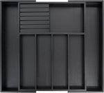 Bamboo Silverware Drawer Organizer Kitchen Utensil Storage