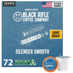Black Rifle Coffee Company Silencer Smooth K Cups, 50 Count, Light Roast, Compatible with Keurig Machines