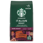Starbucks Italian Roast Dark Roast Ground Coffee, 18 oz, 100% Arabica, 1 bag