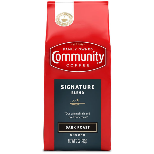 Community Coffee Breakfast Blend, Medium Roast 100% Arabica Ground Coffee, 12oz Bag